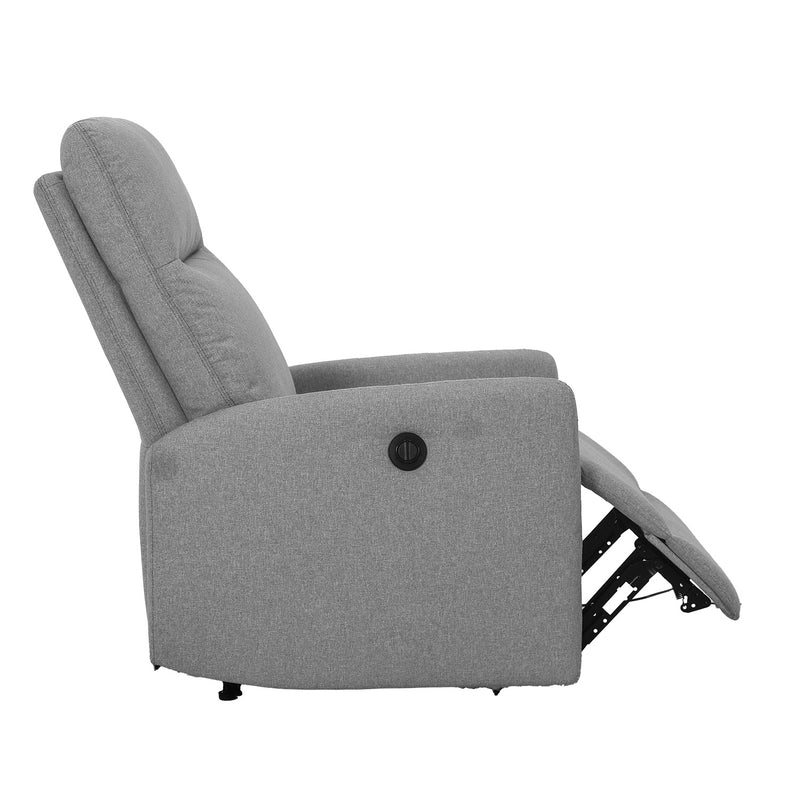 Recliner armchair KATY with electric mechanism, light grey - kuva 5