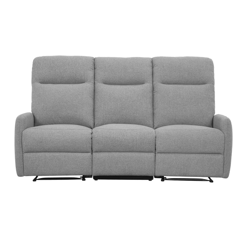 Recliner sofa KATY 3-seater with electric mechanism, light grey - kuva 3