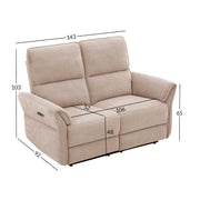 Recliner sofa DAMIKA 2 seater with electric mechanism - kuva 2