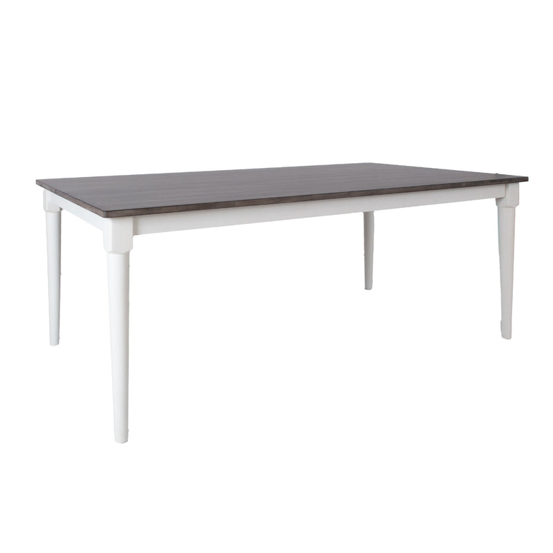 Dining table JANELLE 183x91xH75cm, grey/white - 14234