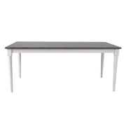 Dining table JANELLE 183x91xH75cm, grey/white - kuva 2