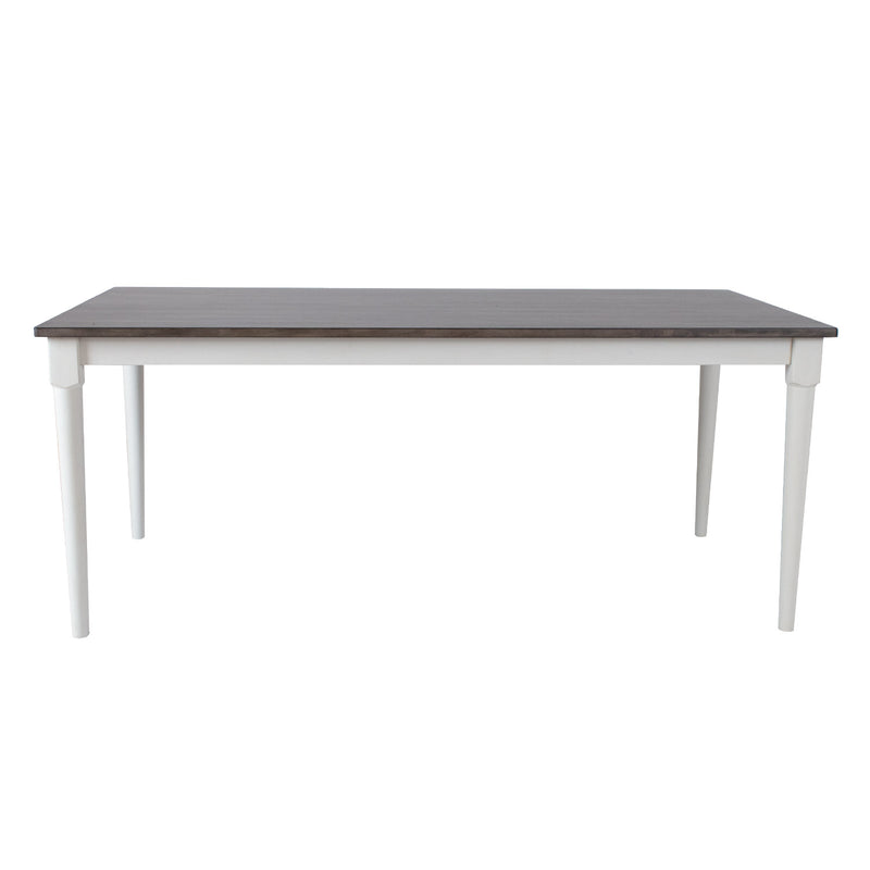 Dining table JANELLE 183x91xH75cm, grey/white - kuva 2