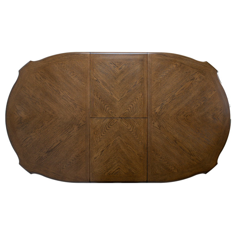 Dining table LILY 137/182x106,5xH76cm, oak - kuva 5