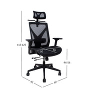 Task chair MIKE black mesh - kuva 2