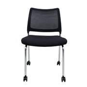 Guest chair VICKI with castors, black - kuva 2
