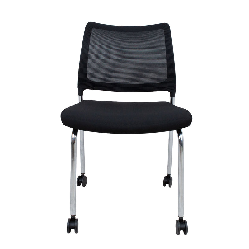 Guest chair VICKI with castors, black - kuva 2