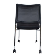 Guest chair VICKI with castors, black - kuva 4