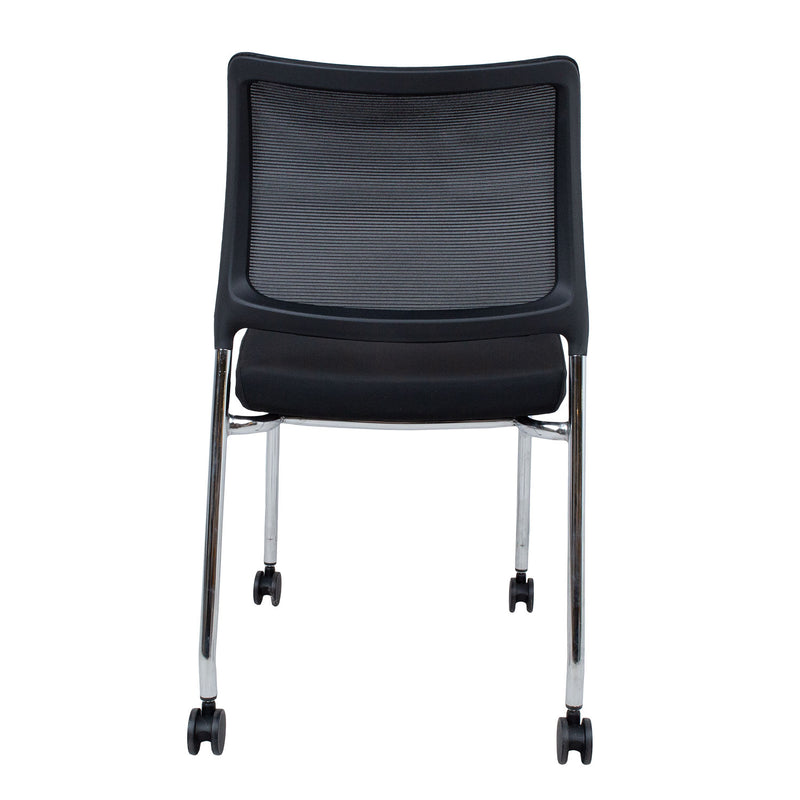 Guest chair VICKI with castors, black - kuva 4