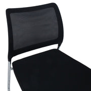 Guest chair VICKI with castors, black - kuva 5