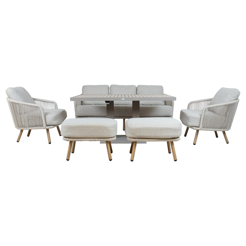 Garden furniture set MALISE 6-parts, beige - kuva 6
