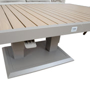 Garden furniture set MALISE 6-parts, beige - kuva 7