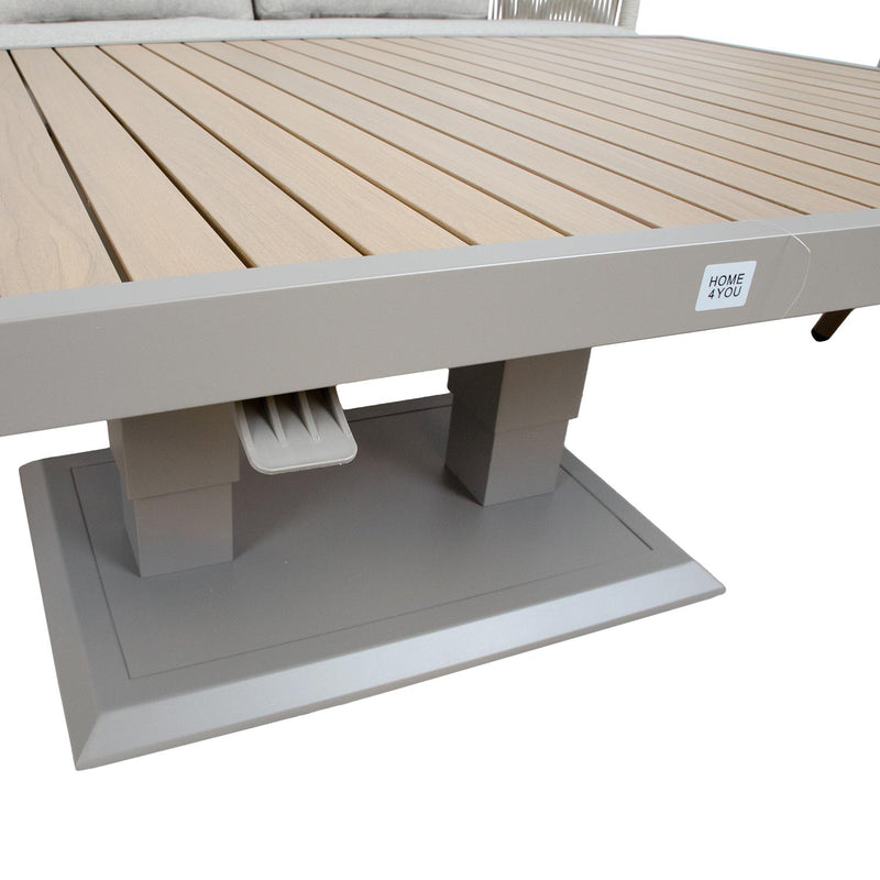 Garden furniture set MALISE 6-parts, beige - kuva 7