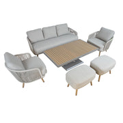 Garden furniture set MALISE 6-parts, beige - kuva 8