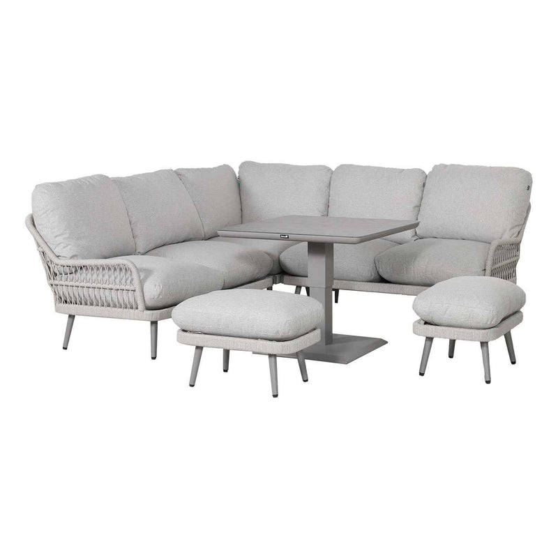 Marenda puutarhakalustesetti, 4 osaa, harmaa/beige