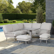 Garden furniture set MARENDA 4-parts, grey/beige - kuva 5