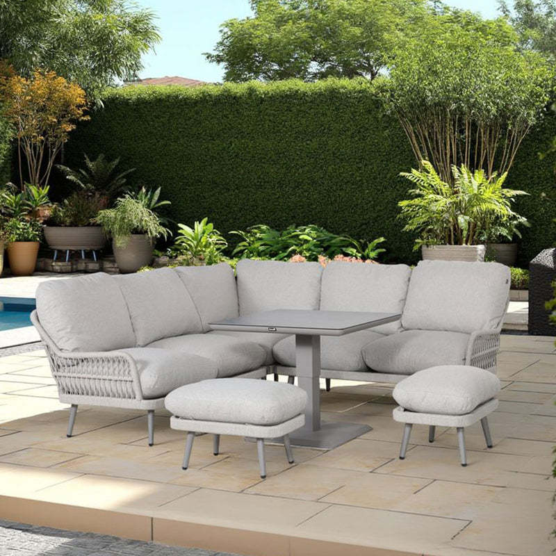 Garden furniture set MARENDA 4-parts, grey/beige - kuva 6