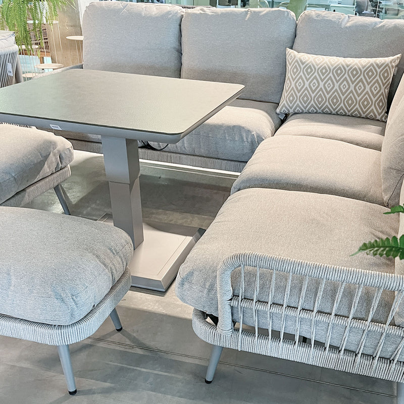 Garden furniture set MARENDA 4-parts, grey/beige - kuva 7
