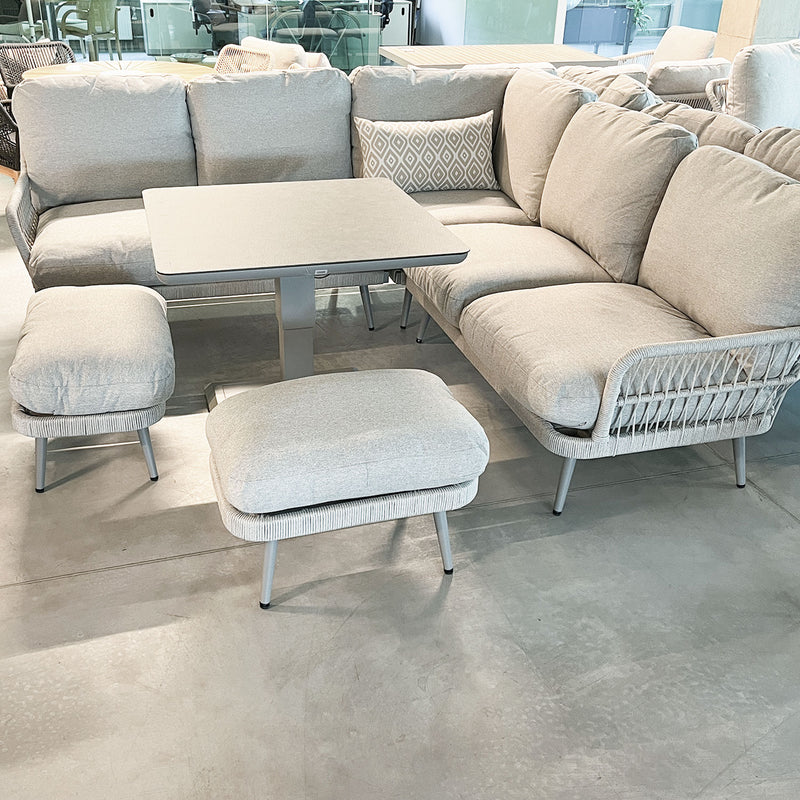 Garden furniture set MARENDA 4-parts, grey/beige - kuva 8