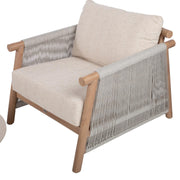 Garden furniture set DIANA sofa, 2 armchairs and 2 tables, beige - kuva 7