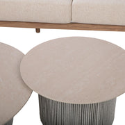 Garden furniture set DIANA sofa, 2 armchairs and 2 tables, beige - kuva 8