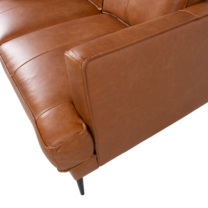 Sofa LEO 2-seater, light brown - kuva 7
