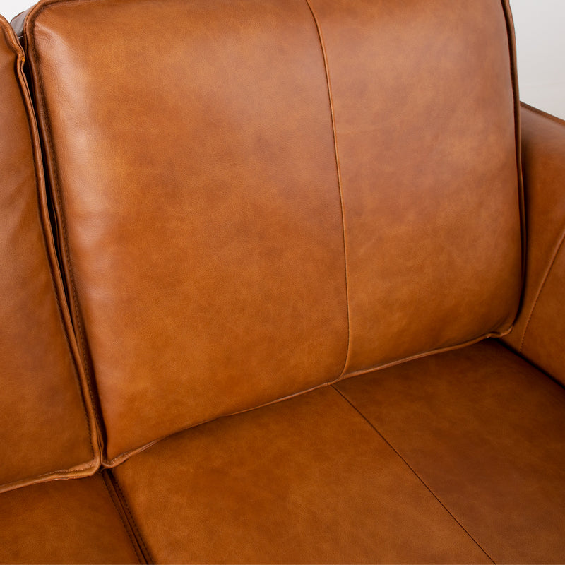 Sofa LEO 2-seater, light brown - kuva 9