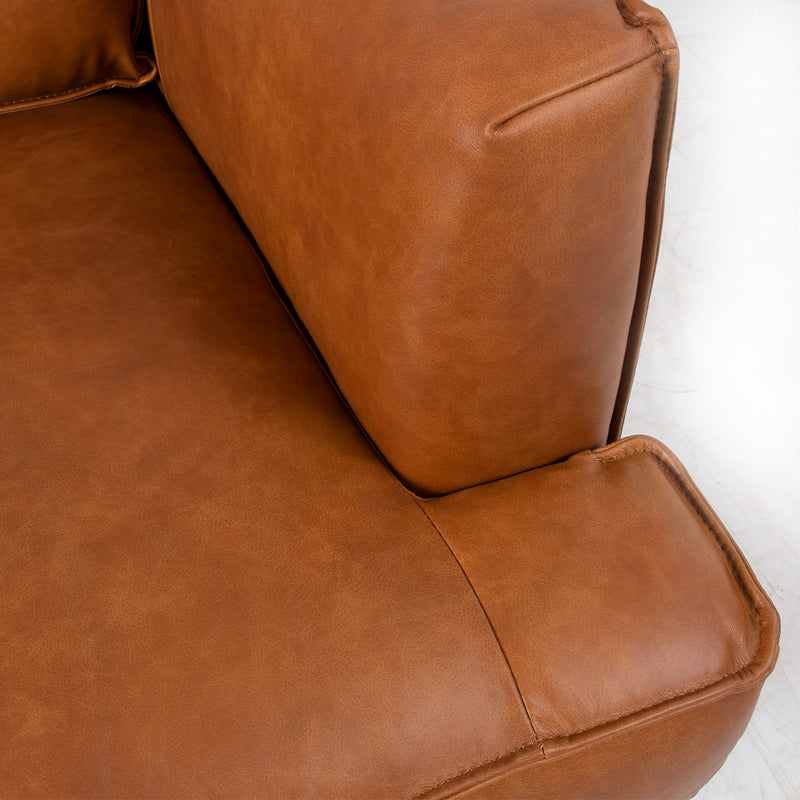 Sofa LEO 2-seater, light brown - kuva 10