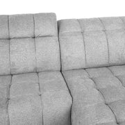 Corner sofa LUZERN RC, electric recliner, light grey - kuva 7