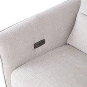 Recliner armchair MIAMI with electric mechanism, light beige - kuva 8