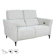 OLO Miami 2-istuttava recliner-sohva sähkösäädöllä, vaaleanbeige