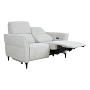 OLO Miami 2-istuttava recliner-sohva sähkösäädöllä, vaaleanbeige