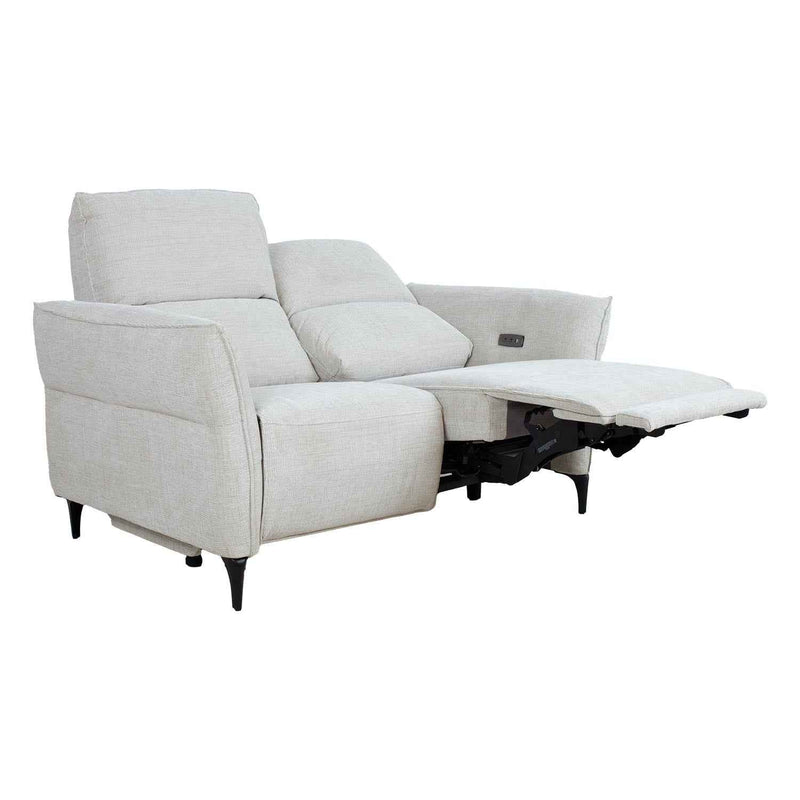 OLO Miami 2-istuttava recliner-sohva sähkösäädöllä, vaaleanbeige
