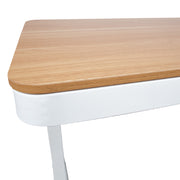 Desk ERGO with 1 motor 120x60xH72-121cm, oak/white - kuva 5