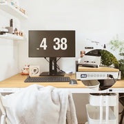 Desk ERGO with 1 motor 120x60xH72-121cm, oak/white - kuva 8