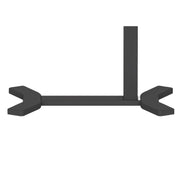 Desk ERGO with one leg 70x40xH67,5-106cm, manual, black - kuva 2