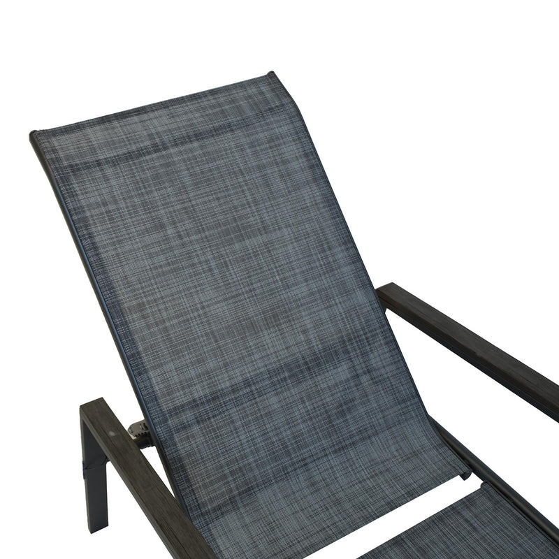 Deck chair DELGADO grey - kuva 4