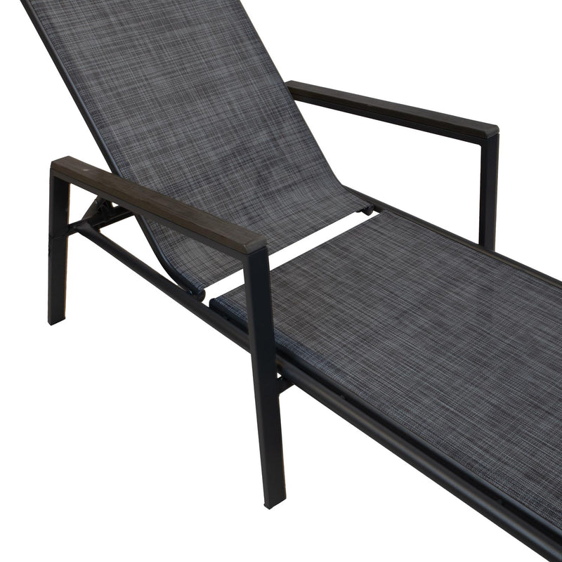 Deck chair DELGADO grey - kuva 5