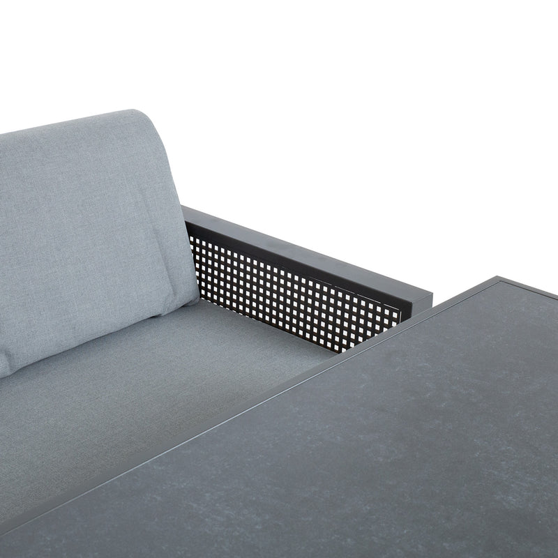 Garden furniture set DELGADO corner sofa, table and bench - kuva 5