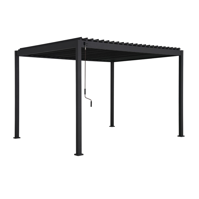 Gazebo MIRADOR-88 3x3m, dark grey - 19487