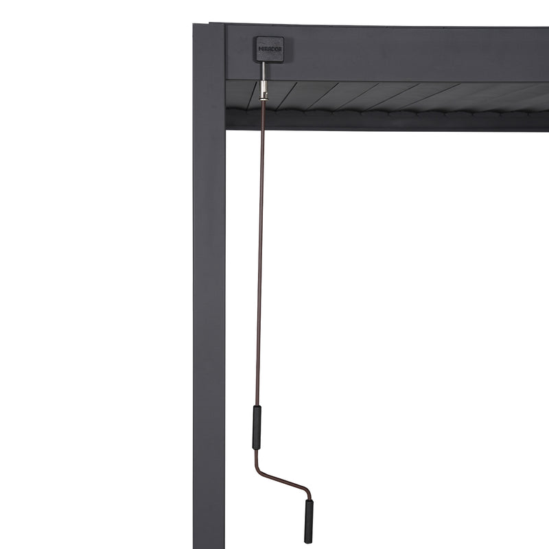 Gazebo MIRADOR-88 3x3m, dark grey - kuva 6