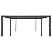 Gazebo MIRADOR-111 with louvred walls 3x6m, dark grey - kuva 2