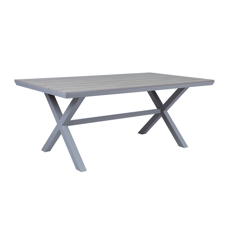 Table CORINNA 180x100x74cm, light grey - 19510