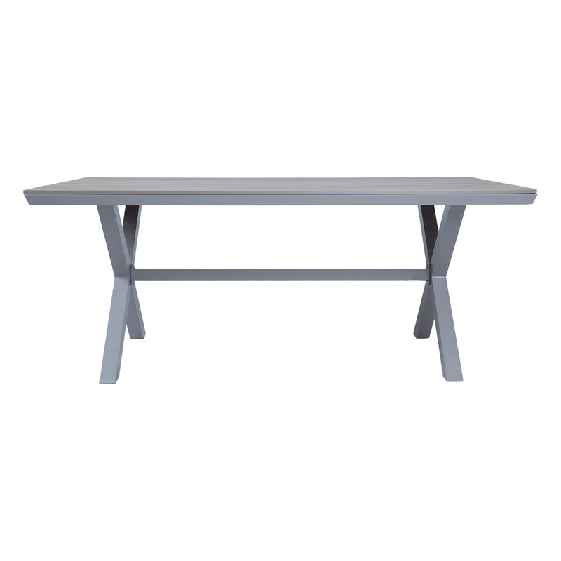 Table CORINNA 180x100x74cm, light grey - kuva 2