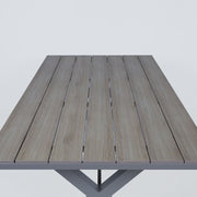 Table CORINNA 180x100x74cm, light grey - kuva 5