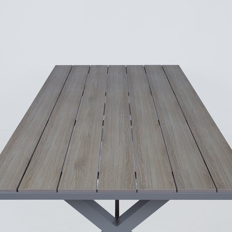 Table CORINNA 180x100x74cm, light grey - kuva 5
