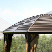 Gazebo SUNSET 3x4xH2/2,7m, beige/brown - kuva 5