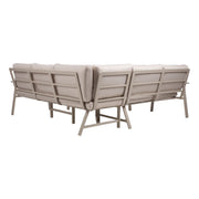 Garden furniture set UPLAND table and corner sofa, beige - kuva 5