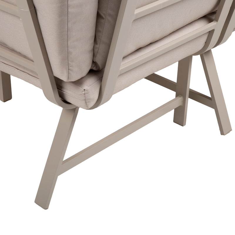 Garden furniture set UPLAND table and corner sofa, beige - kuva 6