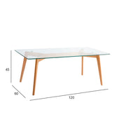 Coffee table HELENA 120x60xH45cm, glass - kuva 2