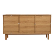 Sideboard SUNNY 150x40xH80cm, melamine oak - kuva 5